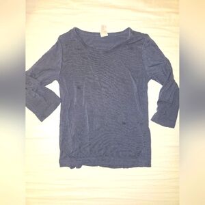 Kate Quinn 2T Long sleeve Navy tee